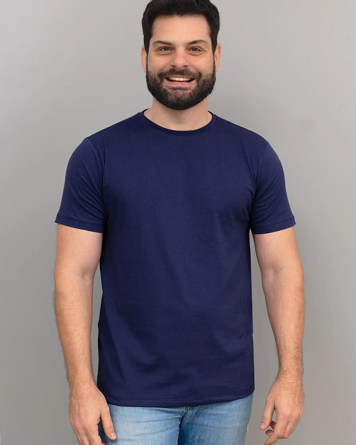 camiseta masculina básica lisa 100% algodão